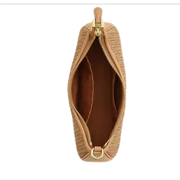 Coach Teri straw bag with gold hardware - Picture 3 of 4